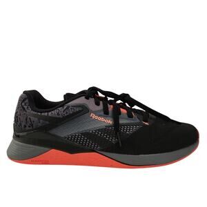 Reebok Unisex Nano X4 Sneaker, Pure Grey 6/Black/Orange Flare, 10.5 US Men